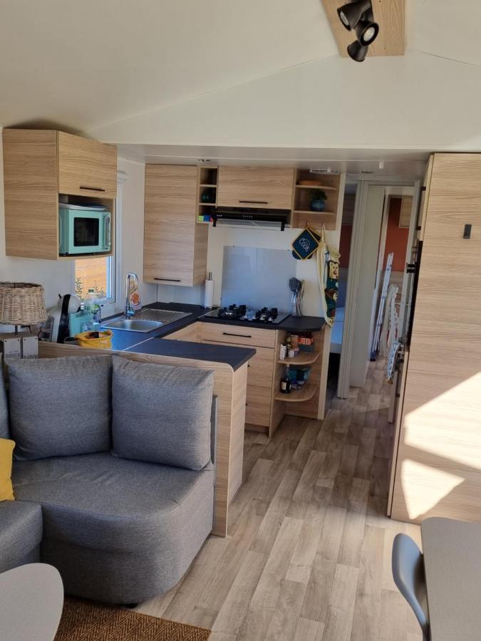 Mobilhome 6 Personnes Biville-sur-Mer Bagian luar foto