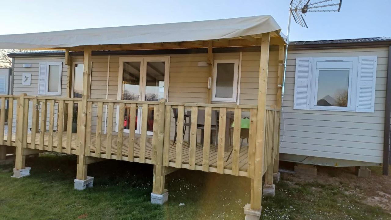 Mobilhome 6 Personnes Biville-sur-Mer Bagian luar foto